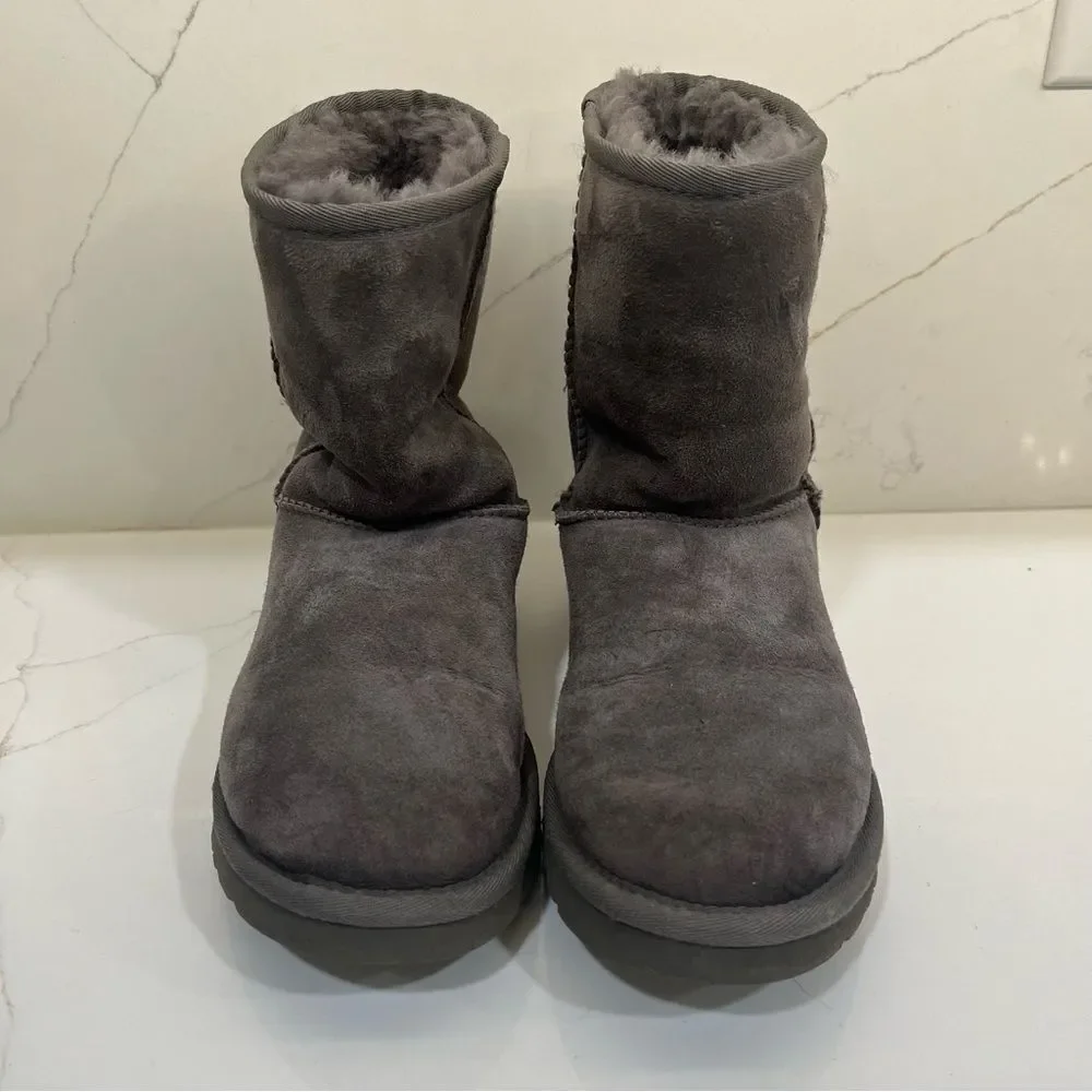 UGG Charcoal Suede Boots